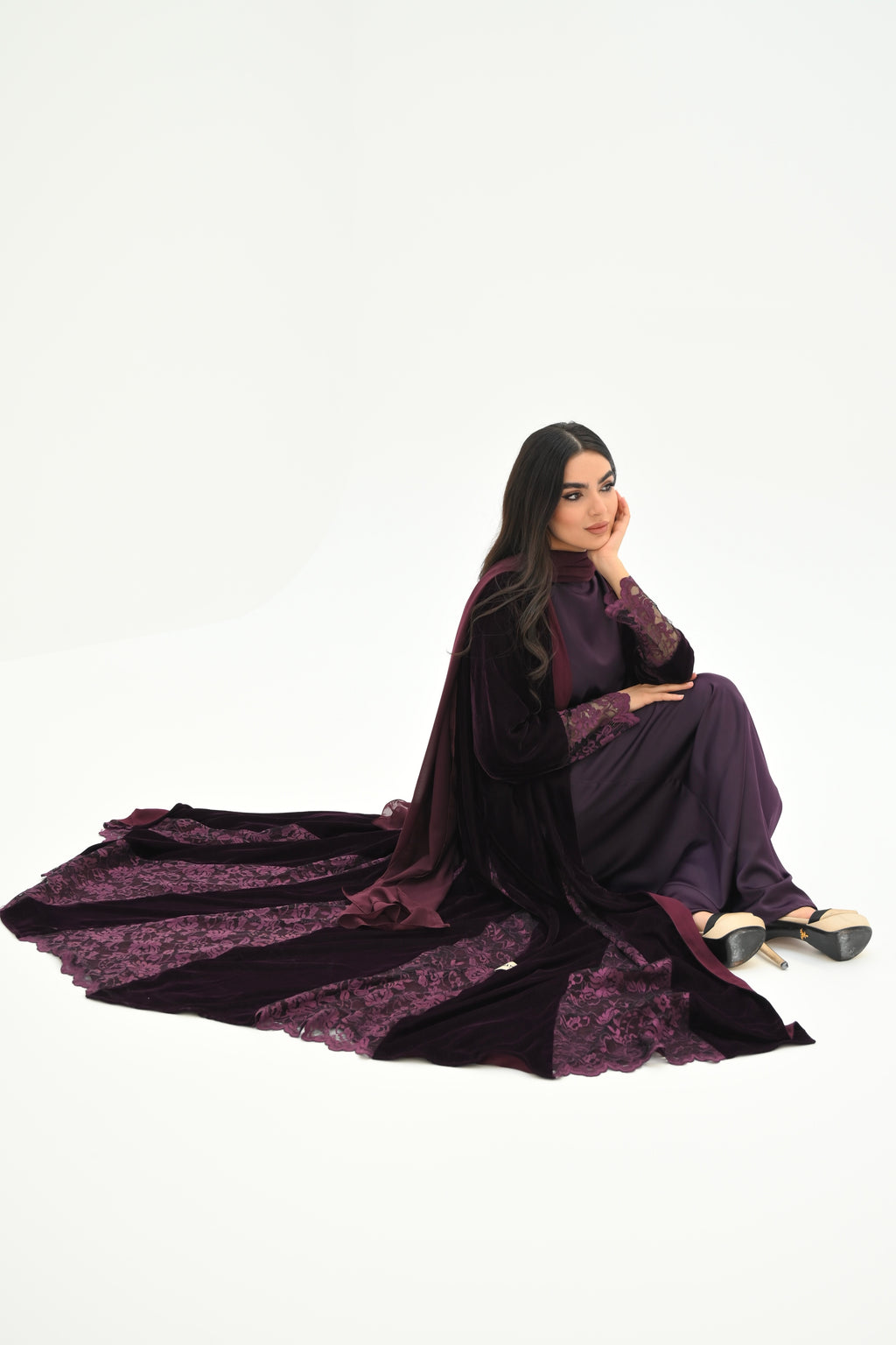 Velvet princess (burgundy)