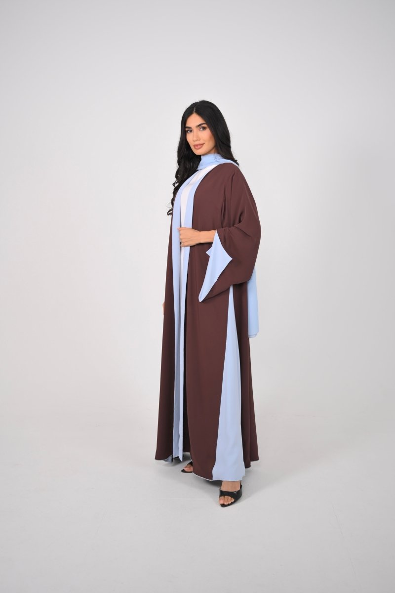 Double Drape Brown & Blue - Thaya