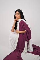 Double Drape Burgundy&white - Thaya