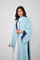 Double Drape Navy & Mint Blue - Thaya