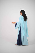 Double Drape Navy & Mint Blue - Thaya