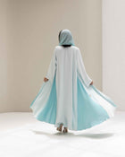 Double Drape White& Mint blue - Thaya
