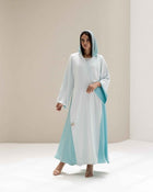 Double Drape White& Mint blue - Thaya