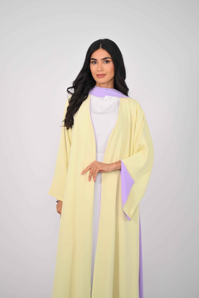 Double Drape Yellow & Purple - Thaya