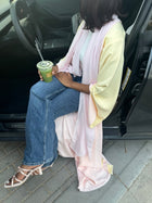 Double Drape Yellow&Pink - Thaya